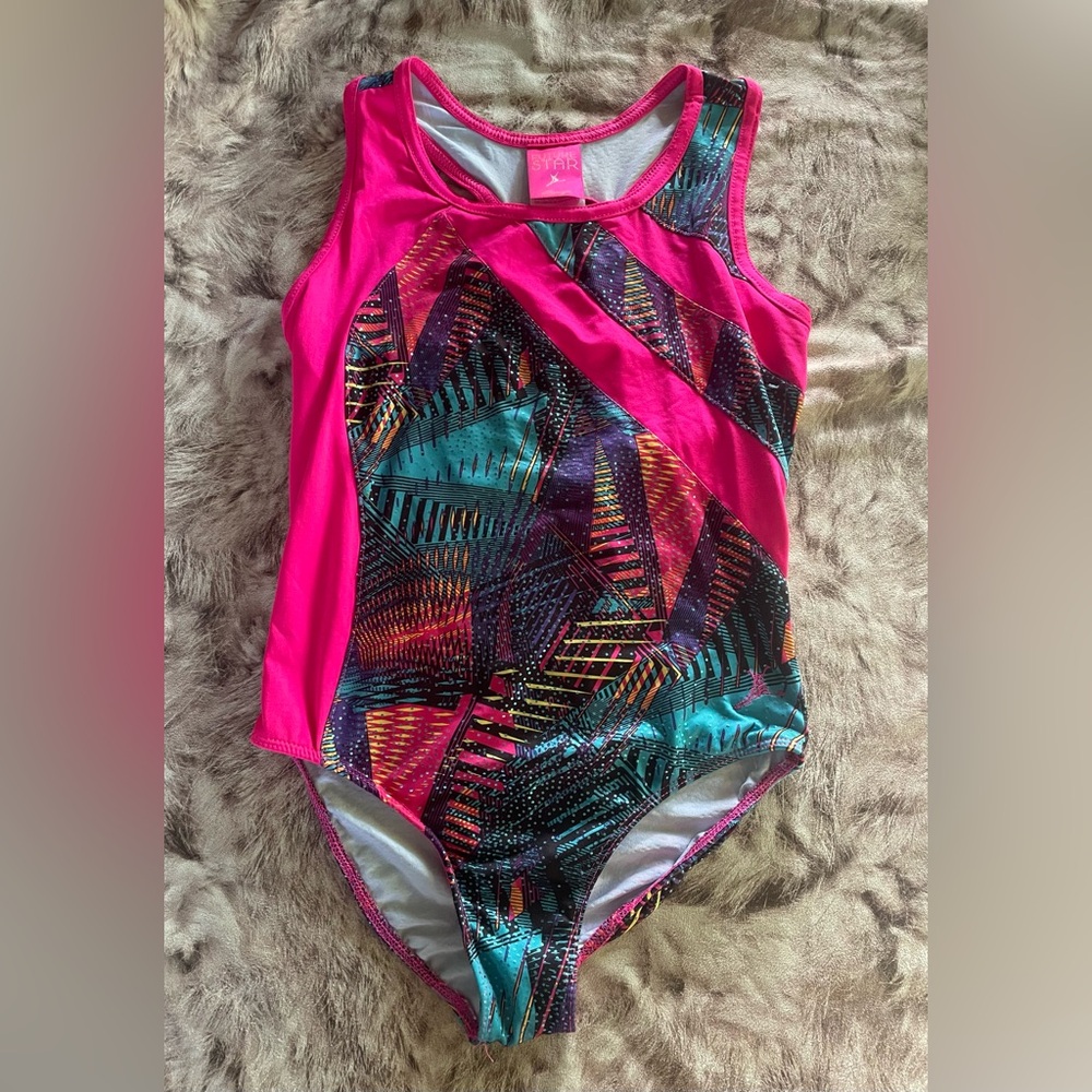 Girls' Pink Leotard Capezzio Future Star Dance Gymnastics